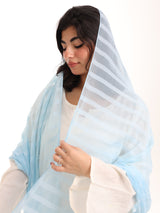 SR01_03 شيله مطرزة زرقاء عريضة - شيلة من شيله Shailah.ae