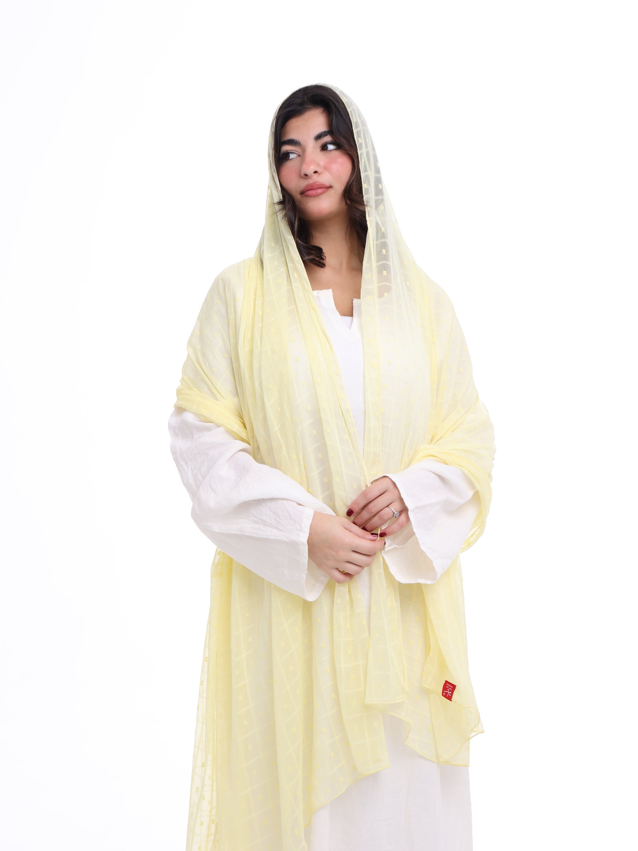 GR01_04 شيله مطرزة صفراء عريضة - شيلة من شيله Shailah.ae