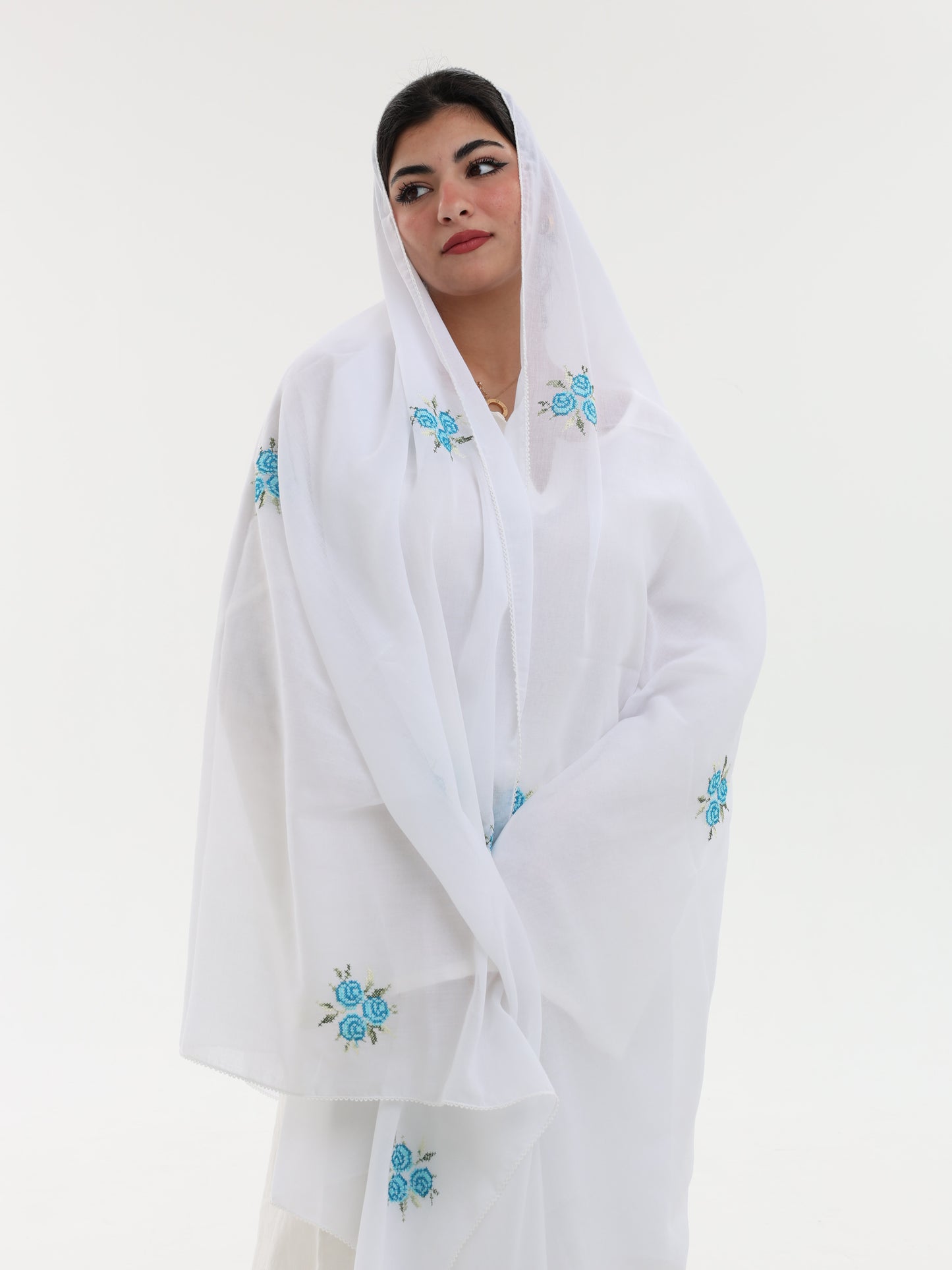 RM1-17 شيلة بيت عريضة جوري روز منثرات - شيلة من شيله Shailah.ae