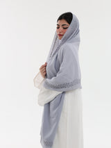 DL1-01 شيل بيت عريضة مطرزة - شيلة من شيله Shailah.ae