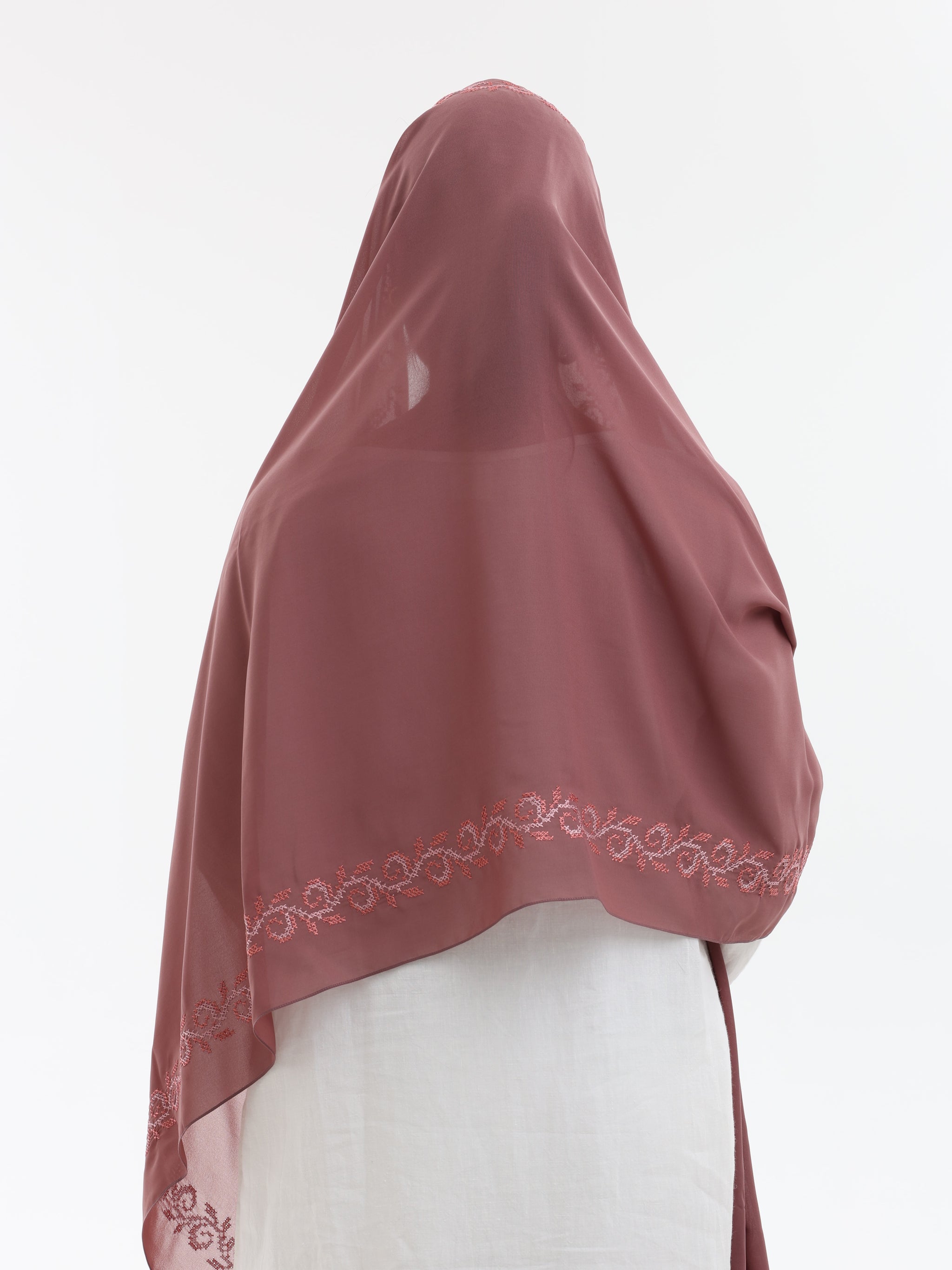 DL1-10 شيل بيت عريضة مطرزة - شيلة من شيله Shailah.ae
