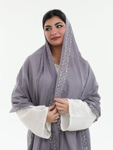 DL1-12 شيل بيت عريضة مطرزة - شيلة من شيله Shailah.ae