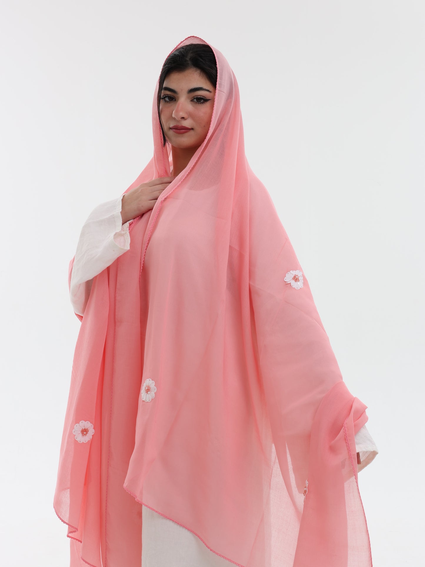 DK7-75 شيلة بيت منثرات - قطن ويل - شيلة من شيله Shailah.ae