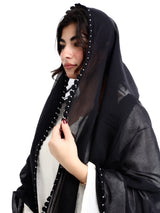 KS2-14 شيلة كروشيه يدوي سوداء