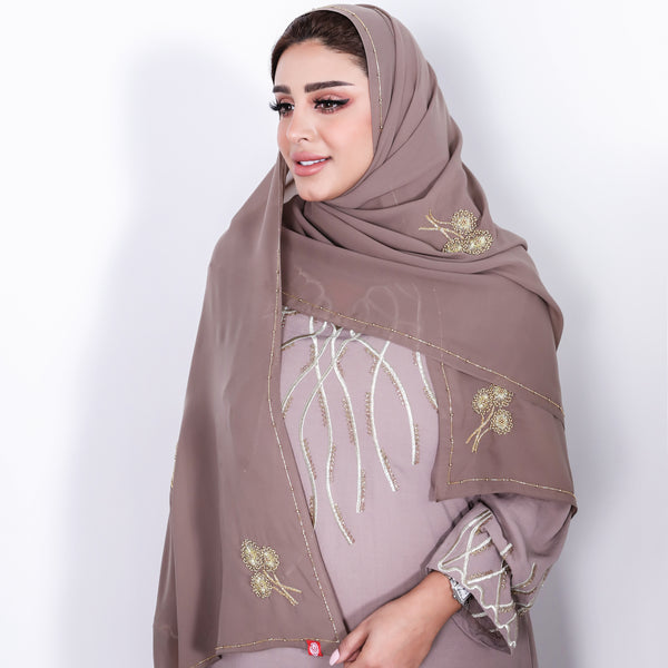 Gold Emirati Hijab — SHQ-12