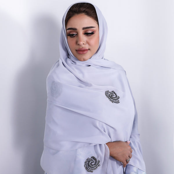 Gray Emirati Hijab — SHQ-03