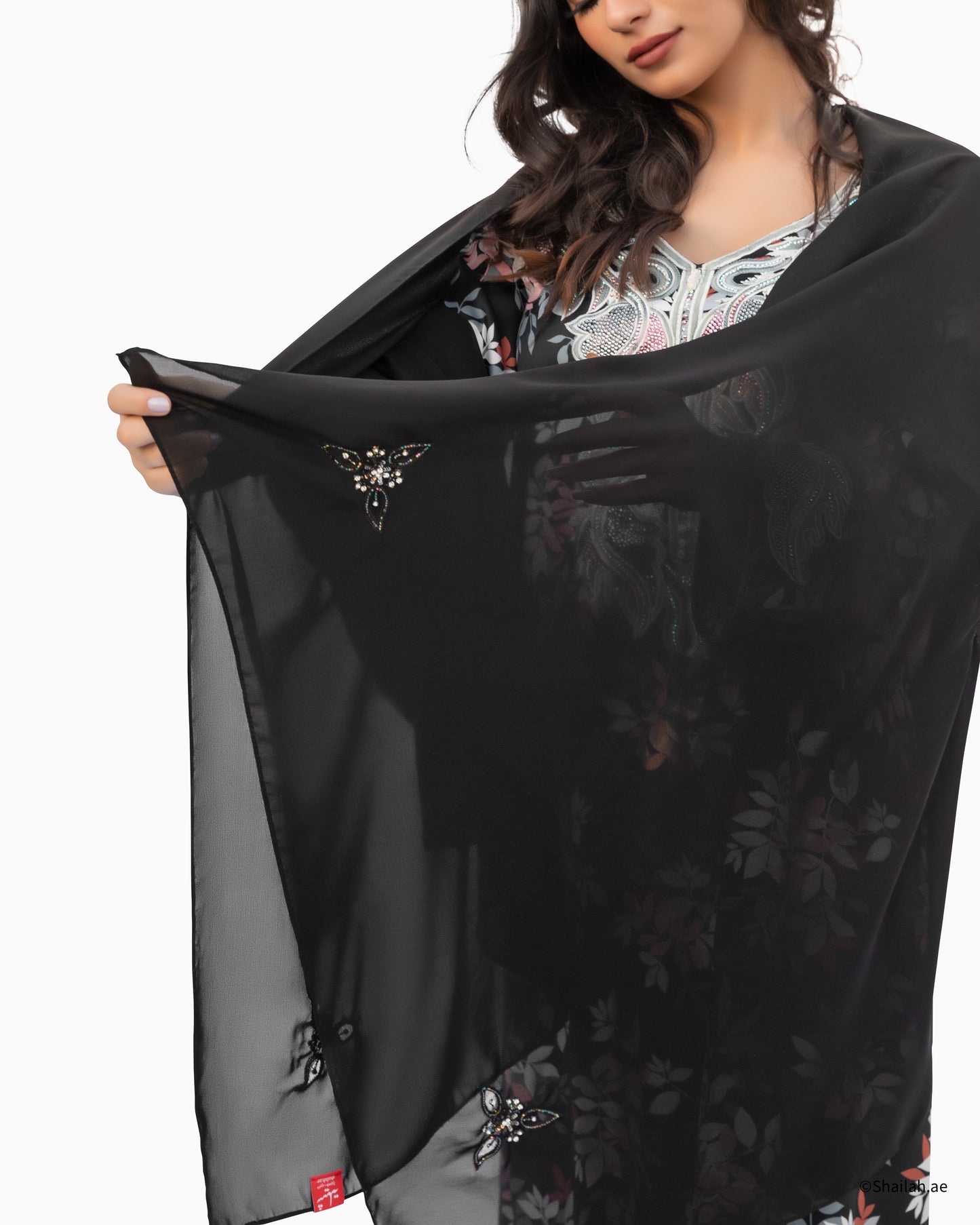 ML-04-S شيلة نجمة سهيل منثرات سودة - شيلة من شيله Shailah.ae