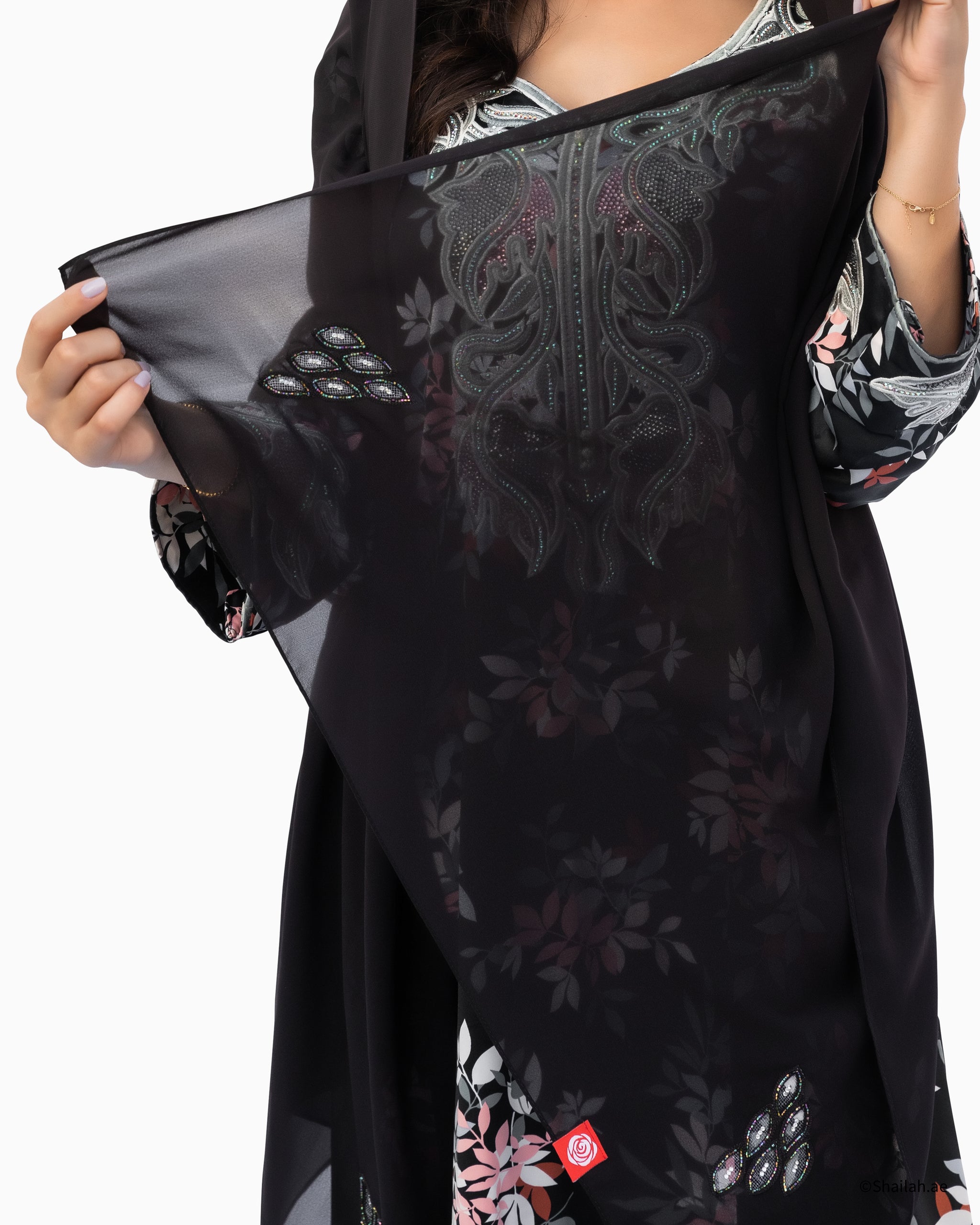 MS-03 شيلة ثريا منثرات سودة - شيلة من شيله Shailah.ae