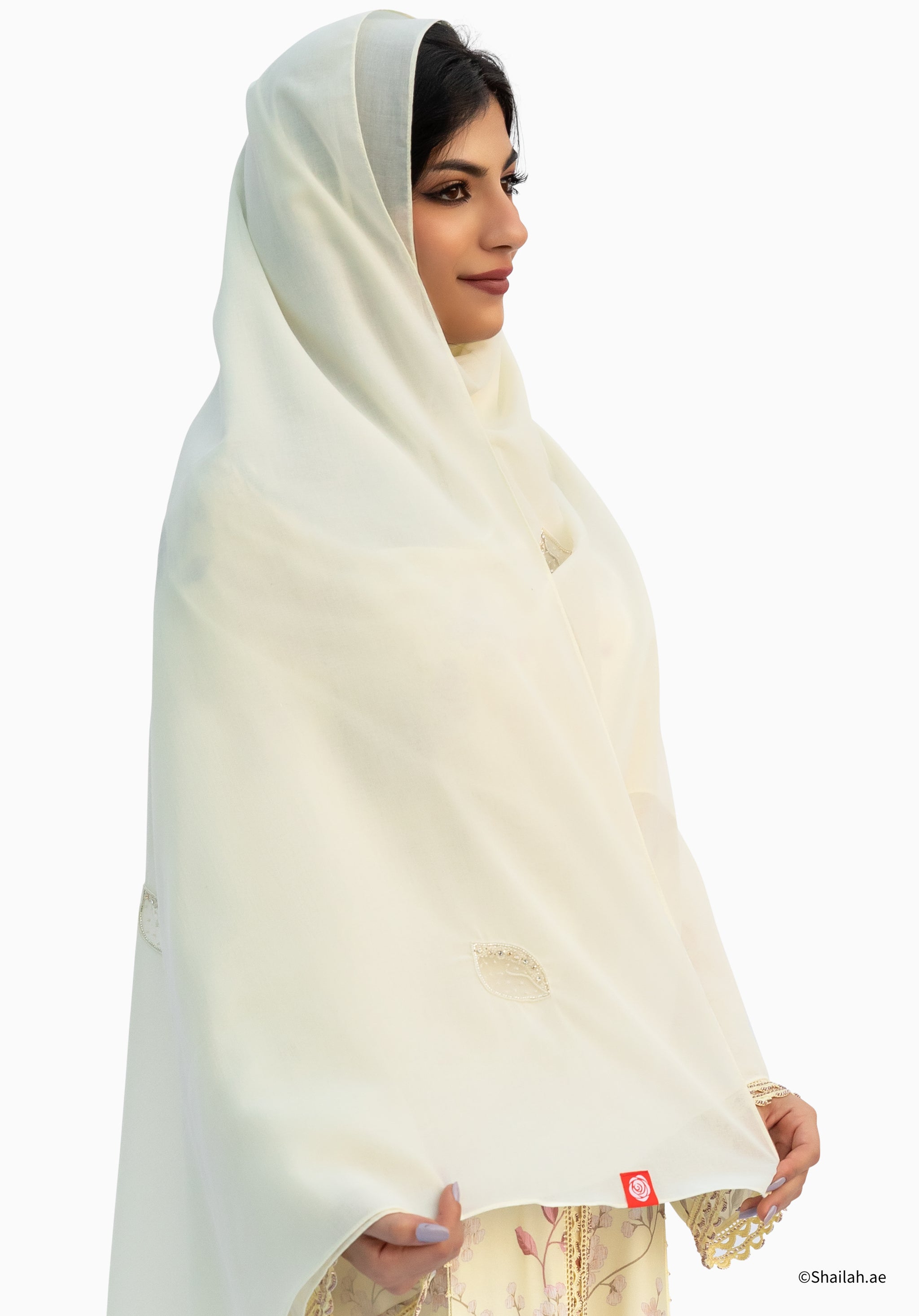 DK2-13 شيلة منثرات ورق اللولو عريضة - شيلة من شيله Shailah.ae